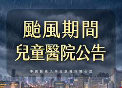 颱風期間就醫公告